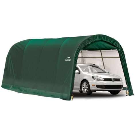 ShelterLogic Folien Zeltgarage Gerätehaus  Grün  610x300x240 cm