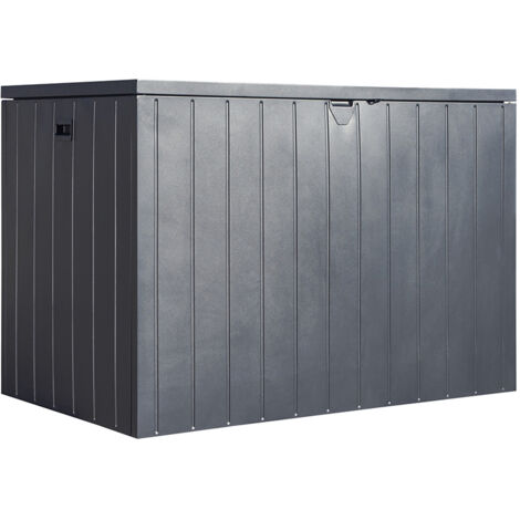 Shelterlogic Stahl Gartenbox  980 L  Kissenbox & Auflagenbox  Anthrazit  79x138x93 cm