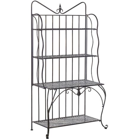 Shelving Unit PAVONA Metal 94 cm 50 cm Black