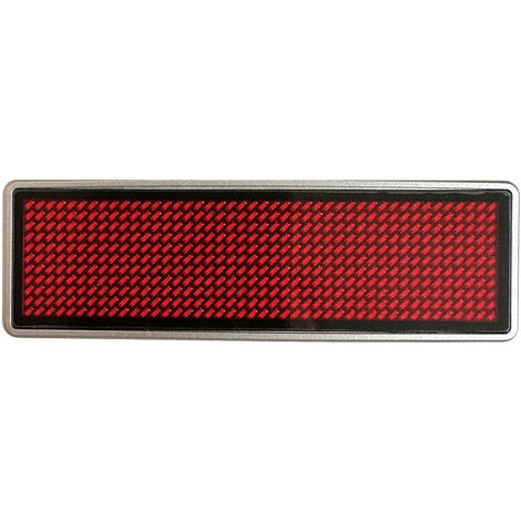 Shenzhen LeSun LED-Namensschild  Rot  44 x 11 Pixel (B x H x T) 93 x 30 x 6 mm 125906