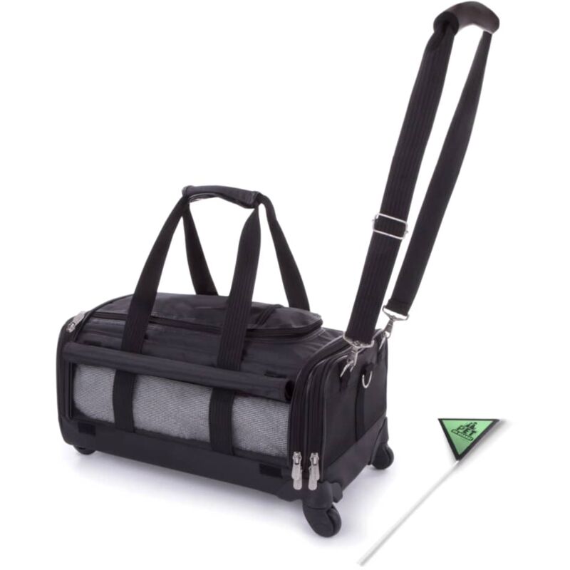 Pet Carrier Ultimate On Wheels Black SHERPA