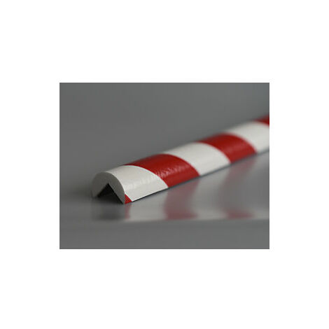 SHG Knuffi® Paraspigoli Adesivi - Profilo 1 Metro - Rosso/Bianco - Anticorpo E Segnaletico Per Sicurezza