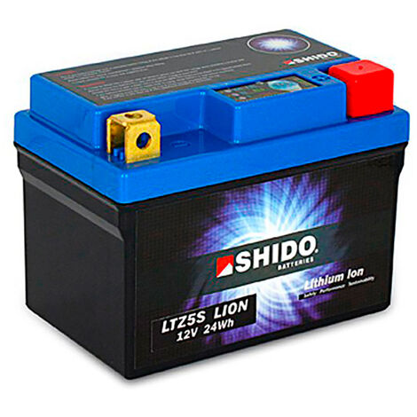 Shido - Batterie moto Lithium YTZ5S / LTZ5S 12V 2Ah
