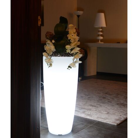 SHIELD - vaso luminoso rgb con pannello solare