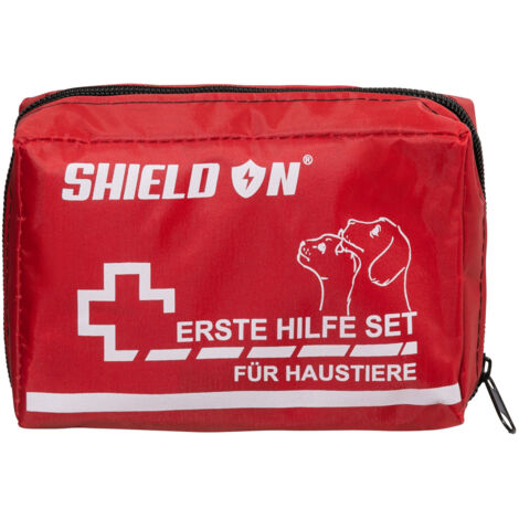 ShieldOn Erste Hilfe Set für Hunde, Katzen, Haustiere - Notfall-Set
