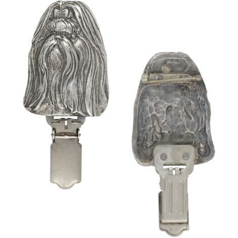 Shih Tzu, Shi tsu, Shi-Tzu, Szi-cu, Szitzu - broche avec clip, porte-numéro de départ, cadeau pour exposition canine par Art-Dog