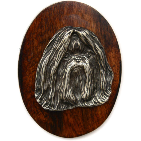Shih Tzu, Shi tsu, Shi-Tzu, Szi-cu, Szitzu - spilla per esposizione canina, fermaglio per numero di partenza, distintivo per cani di Art-Dog
