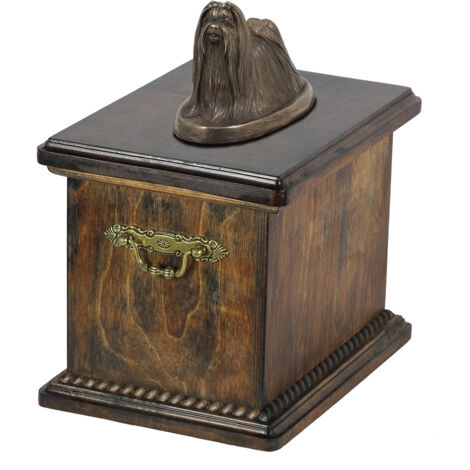 Shih Tzu, Shi tsu, Shi-Tzu, Szi-cu, Szitzu - urna per ceneri di cane, urna con statuetta, elegante urna in stile classico del marchio Art-Dog