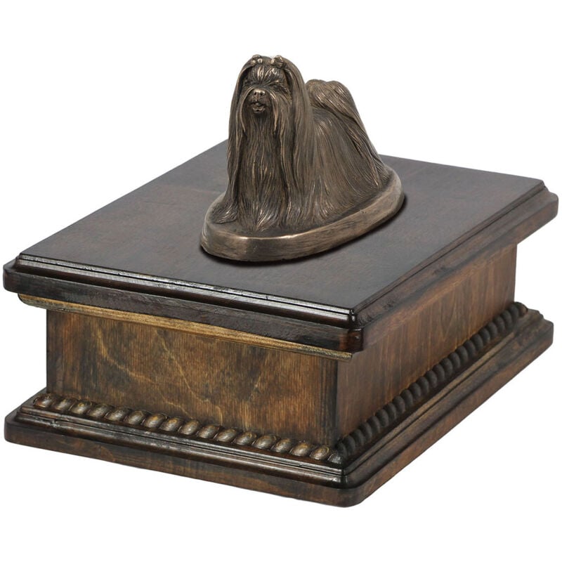Shih Tzu, Shi tsu, Shi-Tzu, Szi-cu, Szitzu - Urne pour cendres de chien, urne classique avec statuette, urne élégante avec chien par Art-Dog