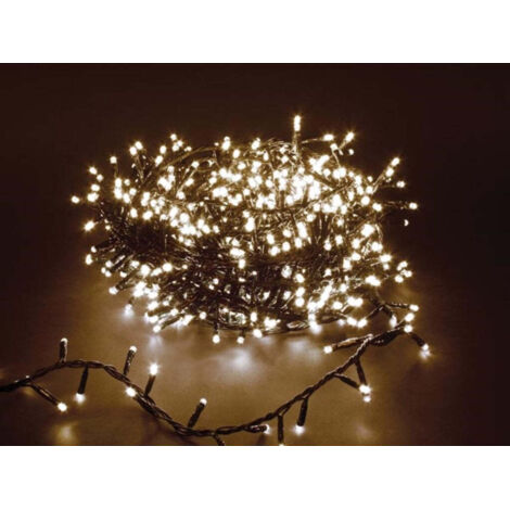 Shimmerlight Led - 16 M - 740 Lampes Blanc Chaud - Fil Vert - Modulateur - 24 V