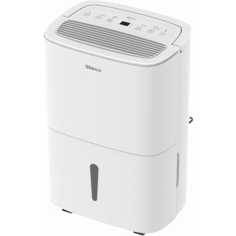 Shinco WIFI Deshumidificador Port¨¢til 50L/D¨ªa con Bomba Elevadora, Purificador de Aire, Filtro de Carb¨®n Activado, Temporizador de 24 Horas, Drenaje Continuo, Funci¨®n de Secadora, Blanco