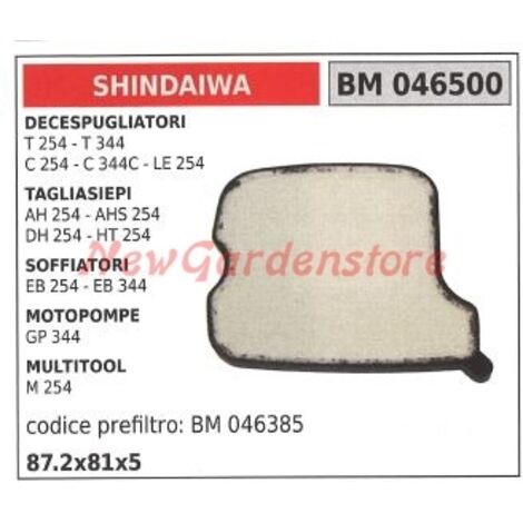 SHINDAIWA filtre à air pour débroussailleuse, taille-haie, souffleur 046500