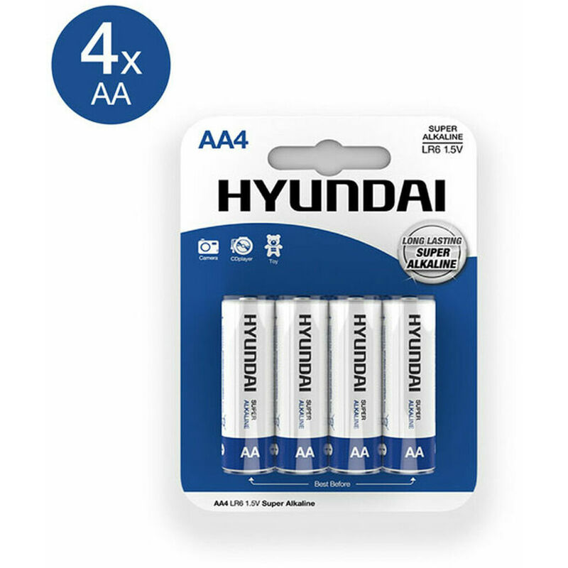 

Pilas Alcalinas Hyundai AA (4 uds) - Shine Inline