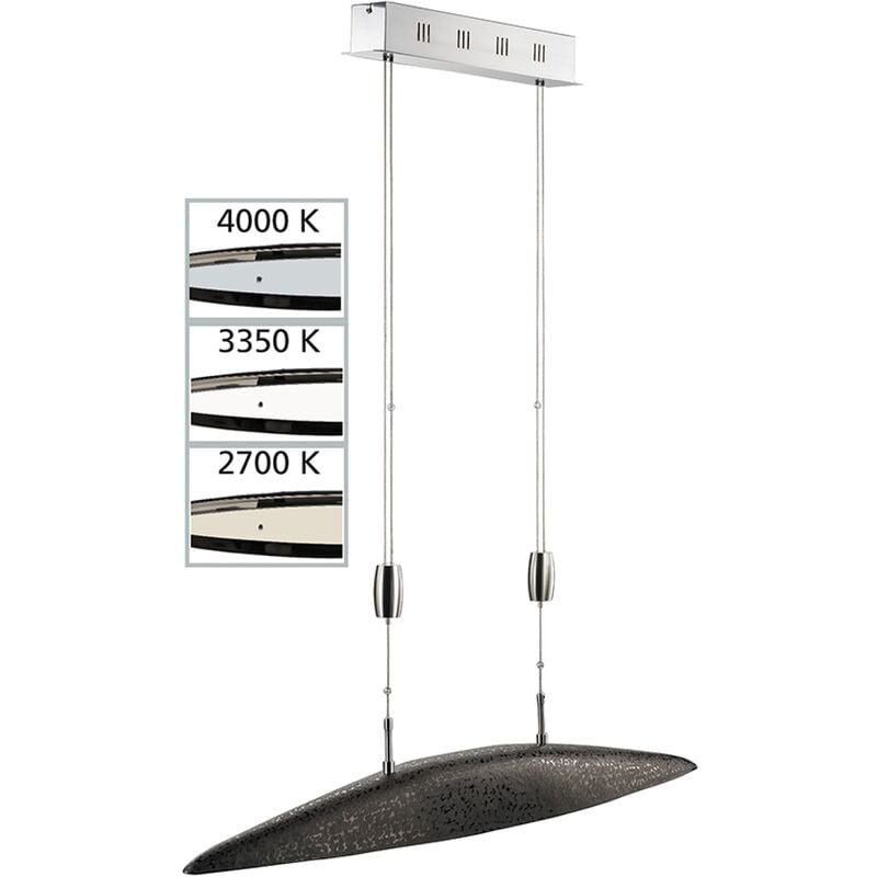 

SHINE lámpara Colgante, Dunkelbraun/ALU/Nickel Matt, 105 x 12 x 105 cm