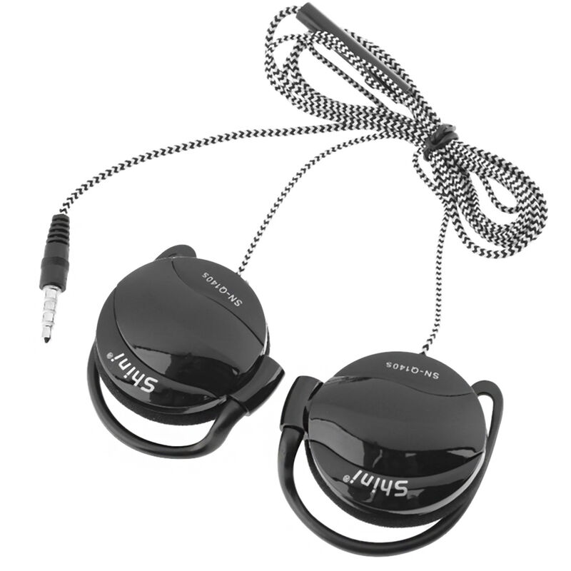 

SHINI SN-Q140S Auriculares con cable de 3,5 mm Auriculares deportivos con gancho para la oreja Auriculares con control de linea Auriculares con