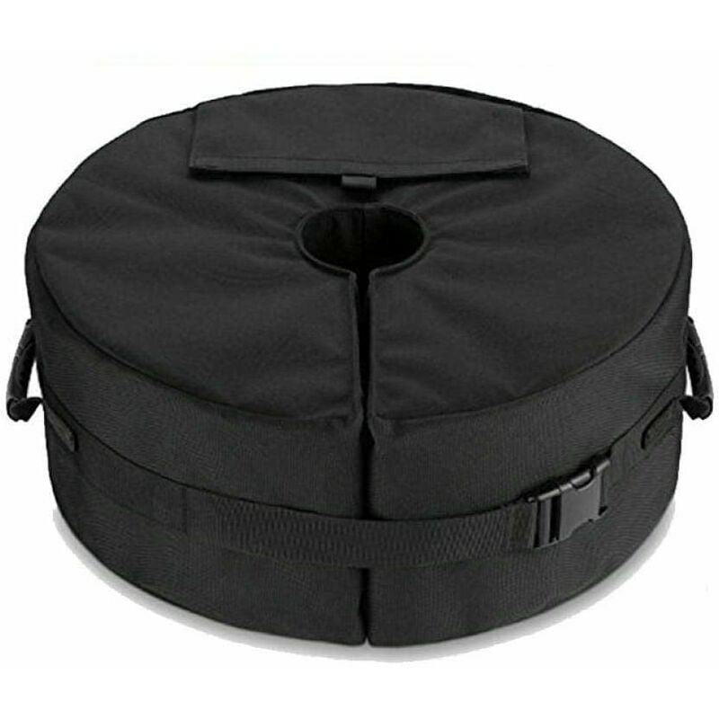 Base de parapluie, poids en porte-à-faux ou support de parapluie de patio extérieur remplace les sacs de sable laids-noir - black