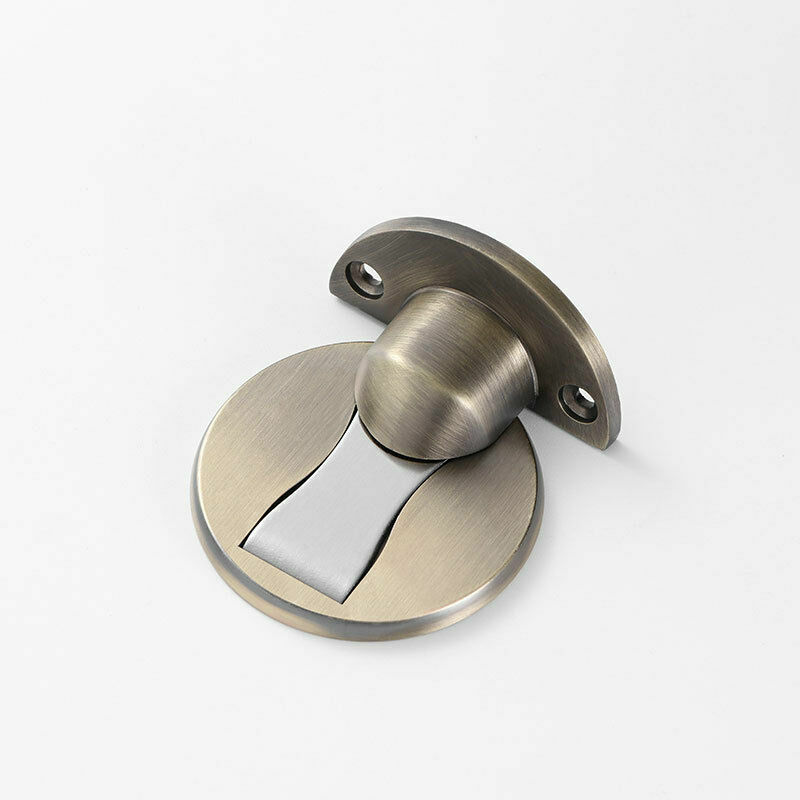 Butée Porte Magnétique,Butée Porte Support Loquet Butoir Porte Métal,304 Acier Inoxydable Résistant(3pcs,Bronze)