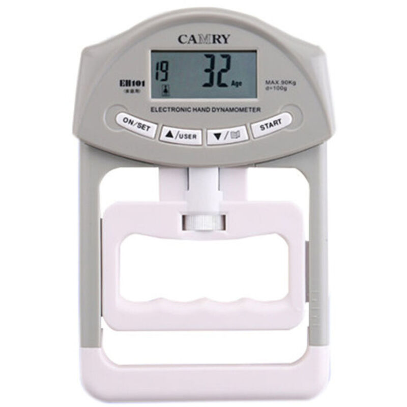 Camry Dynamomètre numérique de mesure de la force de préhension Enregistrement automatique 200 lbs/90 kg