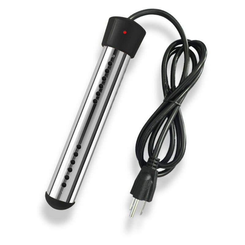 Shining House - Chauffe-eau électrique 2500W avec tension par immersion, chauffe-eau de piscine, chauffe-eau portable, adapté pour étangs, seaux noir