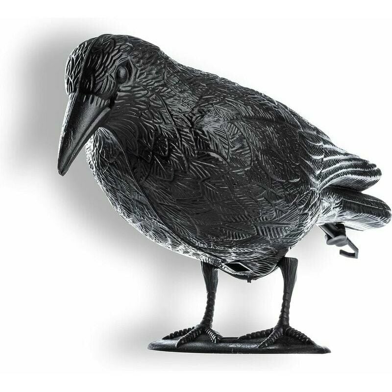 Corbeau Noir, répulsif à Pigeons et répulsif à Pigeons en Plastique, répulsif à Oiseaux, antiparasitaire Naturel, Protection Contre Les Oiseaux