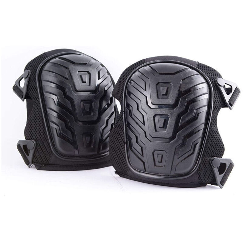 Shining House - Genouillères professionnelles, coussinet en mousse robuste, coussinet en gel confortable, clips de fixation pour un réglage facile,