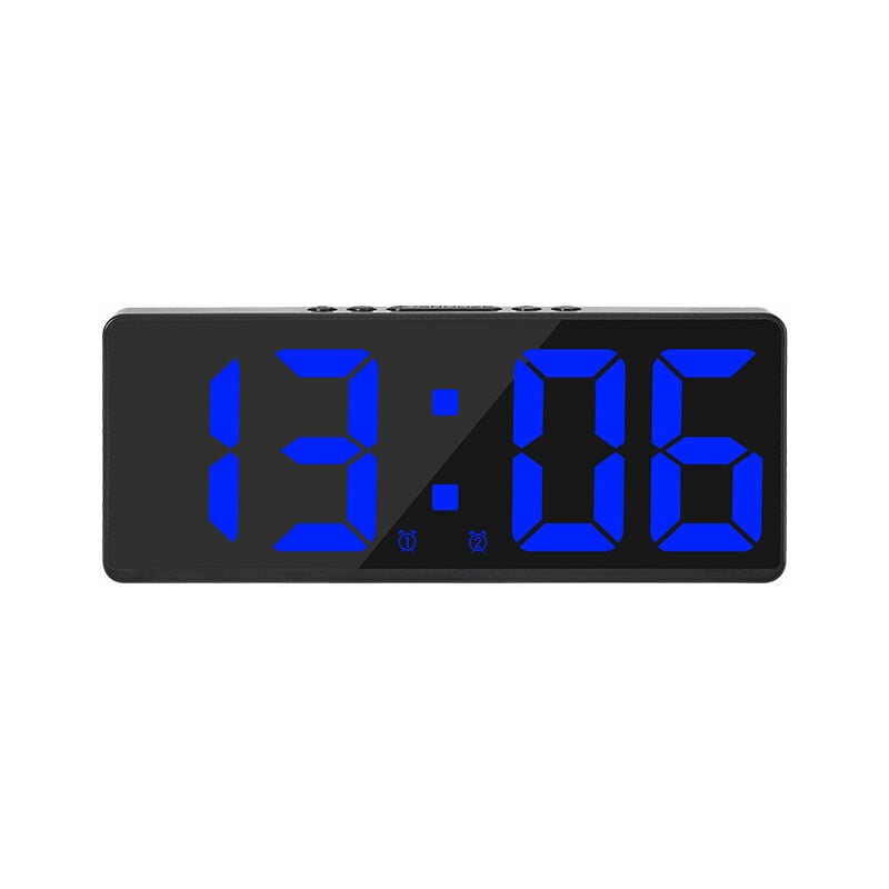 Grande Horloge Murale Numérique Intelligente app Contrôle Heure/Date/Déclencheur Sonore et Fonction de Compte à Rebours Luminosité Continue et Alarme