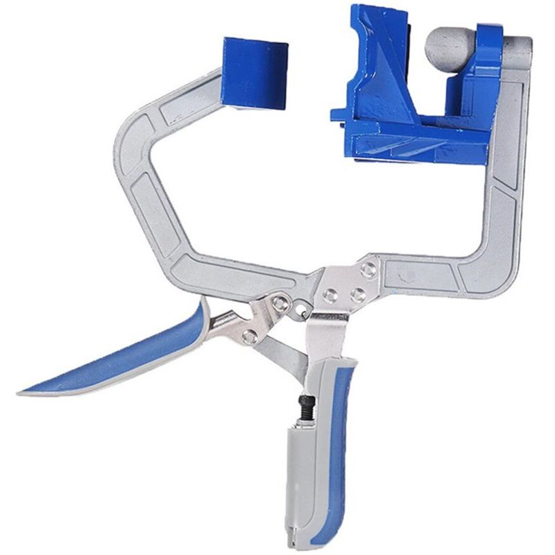 1 pcs Pince à Angle Droit 90 Degrés Étau de Serrage en Alliage d'Aluminium Outil de Mesure, pour Menuiserie Charpentier 1021cm - Shining House