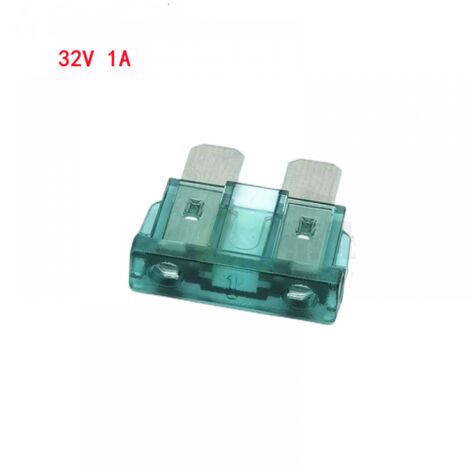 SHINING HOUSE 10 fusibles tipo cuchilla de 1 A para coche, barco, color verde