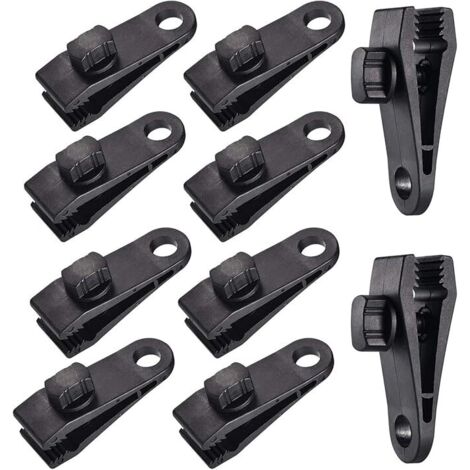 SHINING HOUSE 10 Sets Planenklammer Zeltklemme Plane Markisen Clip, Planenklemme, Zeltklemme, für Autozelt, Plane, Markisen, Camping