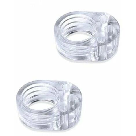 SHINING HOUSE 10 Stück Türgriffschutz – Silikon-Türstopper – PVC-Türgriffstopper – transparenter, ungiftiger Türstopper – schützt die Wand – Fensterstopper (einzelner Ring)