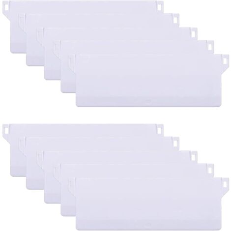 SHINING HOUSE 10 unidades de placas de peso para persianas de California de 127 mm, pesas para persianas verticales, kit de reparación de cortinas y persianas verticales, color blanco