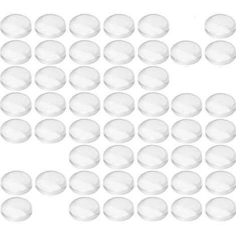 SHINING HOUSE 100 Stück transparente Gummi-Schranktür-Schutz- und Geräuschreduzierungspads für Küche, Badezimmer, Büro, 8 x 4 mm