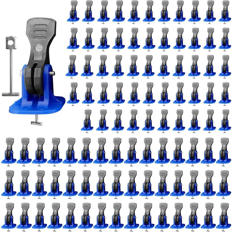 Shining House - 100pcs carrelage cale de nivellement, kit de système de nivellement de carrelage, pour l'installation de carreaux de sol et de mur