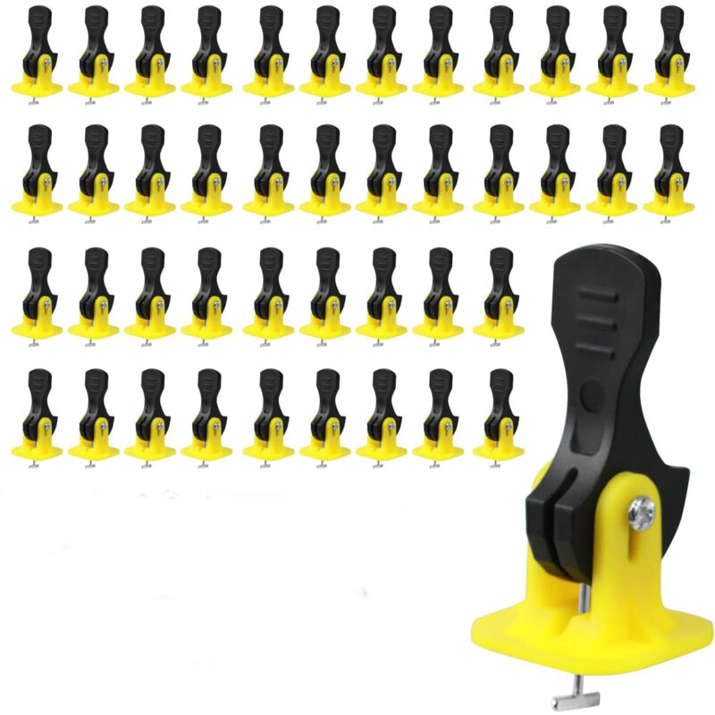 Shining House - 100pcs joint de tuile autonivelant kit de nivellement de tuile, système de nivellement de tuile, pour la construction, mur