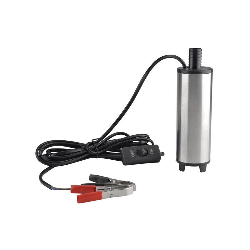 Shining House - 12V 51mm Pompe à Huile,Pompe Carburant,Pompe Diesel avec Filtre Amovible,30L/Min Pompe submersible Pompes de Transfert