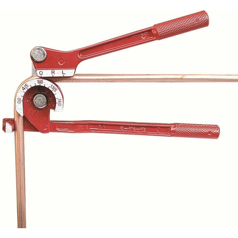 Shining House - 180 Degrés Cintreuse de Tuyauterie Manuelle 1/4'5/16' 3/8' Cintreuse de Tuyaux Professionnelle pour Tubes en cuivre, aluminium, Acier