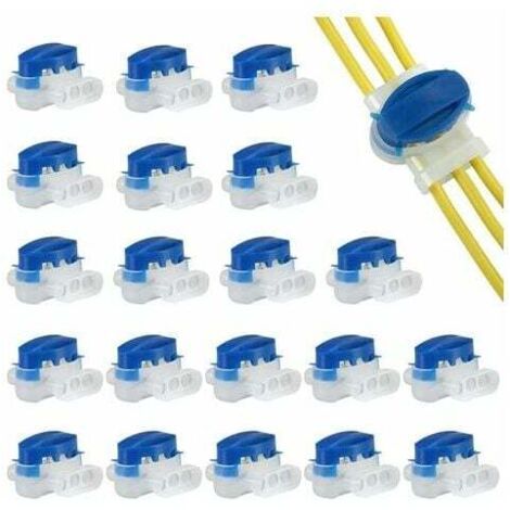 SHINING HOUSE 20 conectores impermeables para cables de cortacésped robóticos Automower