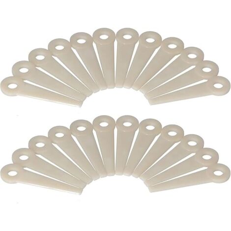 SHINING HOUSE 24 cuchillas para cortacésped PA66, cuchillas de corte de plástico, accesorios para cortacésped de jardín, cabezal de corte, cuchillas de repuesto para recortadora Stihl PolyCut 6-3 20-3