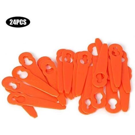 SHINING HOUSE 24 Stück Kunststoff-Trimmerkopfklingen Ersatzklingen Ersatz für Stihl Polycut 2-2