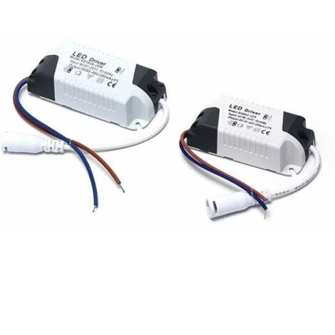 SHINING HOUSE 2x Controlador LED, Transformador 13-18W para plafón LED, Fuente de alimentación para panel LED, Conector CC para plafón LED (13-18W)