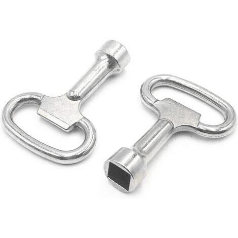 SHINING HOUSE 3 piezas de llave de purga de radiador, llave de purga de radiador, llave cuadrada de 8 mm para abrir medidores de agua, purgadores de radiador, gabinetes eléctricos, herramientas de plo
