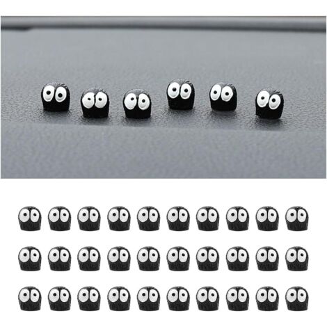 SHINING HOUSE 30 piezas de adornos decorativos para el salpicadero del coche, decoración del espejo retrovisor del coche, minifiguras de resina de dibujos animados, adornos decorativos para el interio