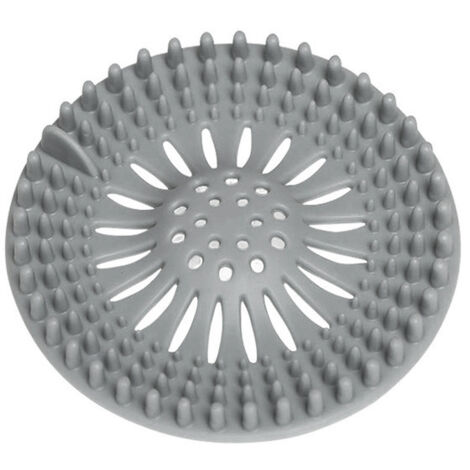 SHINING HOUSE 4 protectores de drenaje de silicona, colador de fregadero de cocina con ventosa, filtro de cubierta de drenaje de bañera, filtro de fregadero de cocina y baño (13 cm)