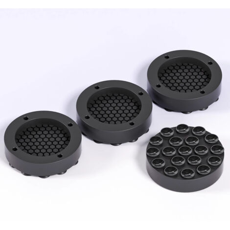 SHINING HOUSE 4er-Pack Waschmaschinen-Vibrationsdämpfer, universelle Anti-Vibrations-Anti-Rutsch-Gummimatte für Waschmaschinen und Trockner