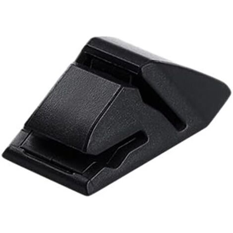 SHINING HOUSE 6 piezas de portatarjetas multifuncional para coche, clip adhesivo para puerta de salpicadero, diseño negro, para organizar el coche