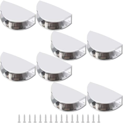 SHINING HOUSE 8er-Pack verstellbare rahmenlose Glasrahmen-Clips aus Zinklegierung – Clip für 8–10 mm dickes Glas