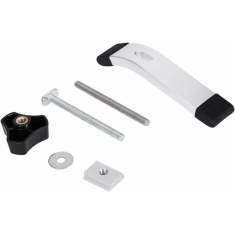 SHINING HOUSE Abrazadera de riel en T de aluminio - Juego de abrazaderas de sujeción de acción rápida de metal para riel en T, para herramienta de carpintería con ranura en T
