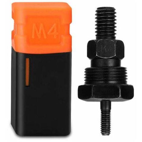 SHINING HOUSE Accesorio para máquina remachadora Adaptador de remache con mandril roscado Herramienta para tuercas Remachadora de varilla de tracción Remachadoras de repuesto, M4