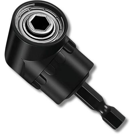 SHINING HOUSE Adaptador de destornillador de 105°, taladro de ángulo recto, destornillador angular, soporte de broca angular multifuncional con soporte de broca magnético de 1/4", adaptador de broca p