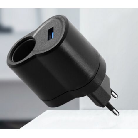 SHINING HOUSE Adaptador de encendedor de cigarrillos USB dual para motocicleta DC12V Adaptador de cargador para motocicleta
